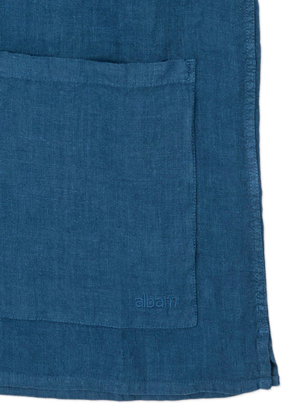 Linen Holland Shirt In Indigo
