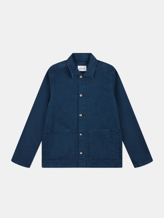 Forge Washed Twill Jacket in Dark Navy