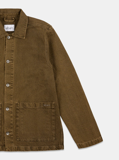 Forge Washed Twill Jacket in Walnut