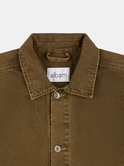Forge Washed Twill Jacket in Walnut