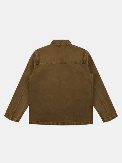 Forge Washed Twill Jacket in Walnut
