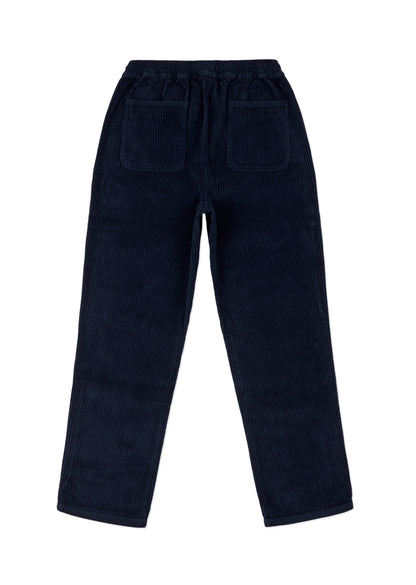 Cord Judd Drawstring Trouser in Dark Navy