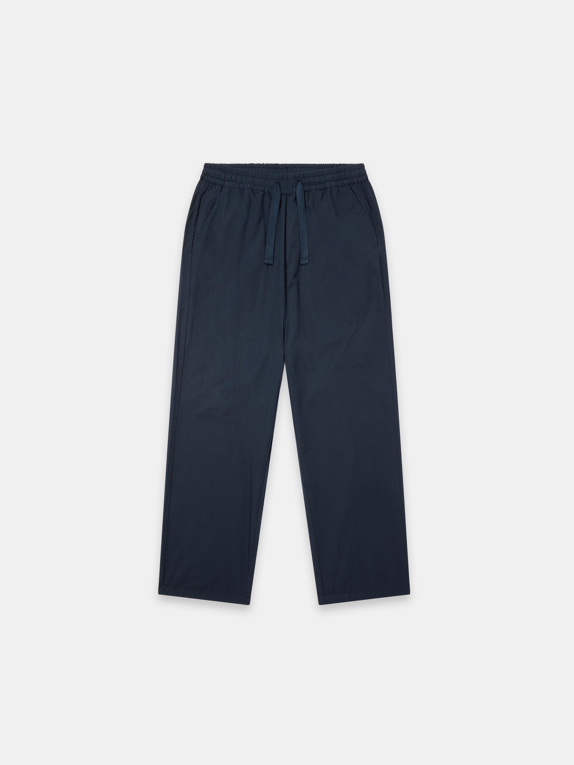 Poplin Drawstring Trouser Dark