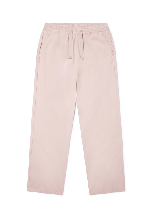 Poplin Drawstring Trouser in Washed Pink