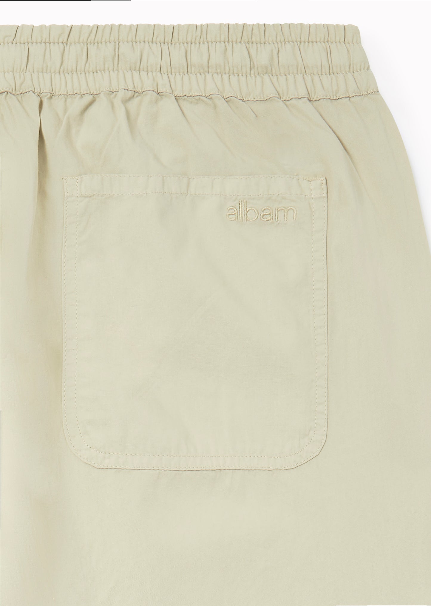 Poplin Drawstring Trouser in Eucalyptus