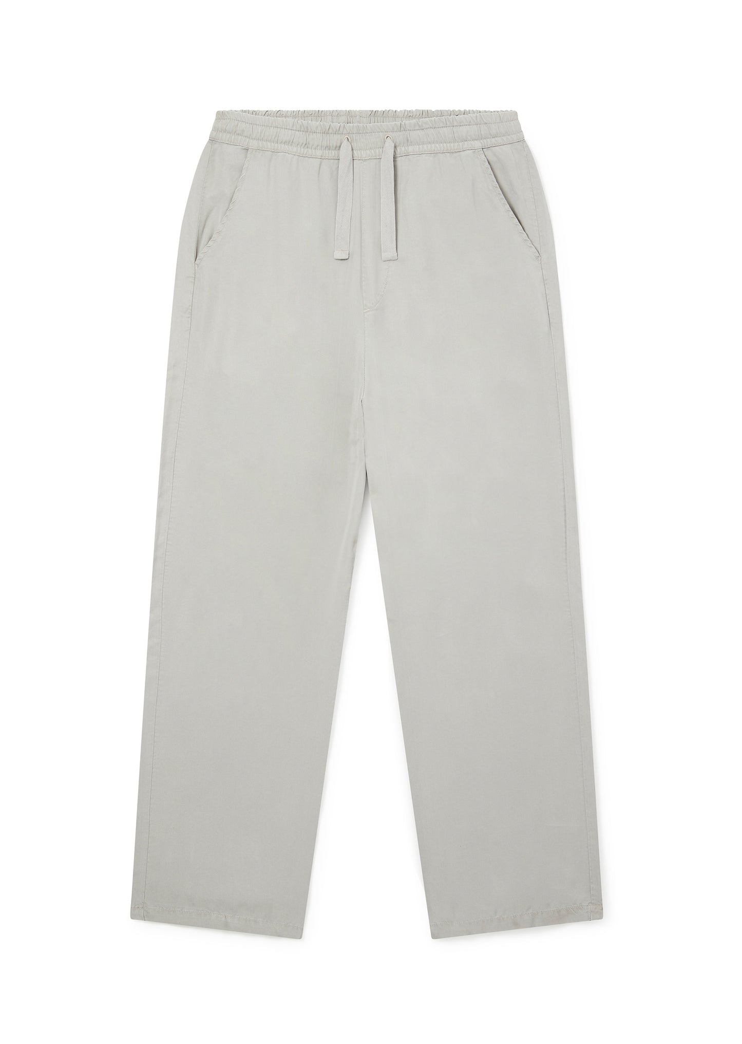 Judd Drawstring Trouser in Light Grey