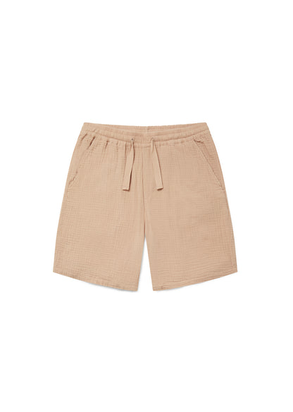 Crinkle Short in Warm Beige