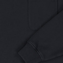 Woven Pocket Sweatshirt in Black