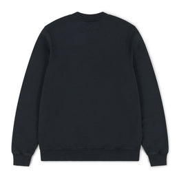 Woven Pocket Sweatshirt in Black