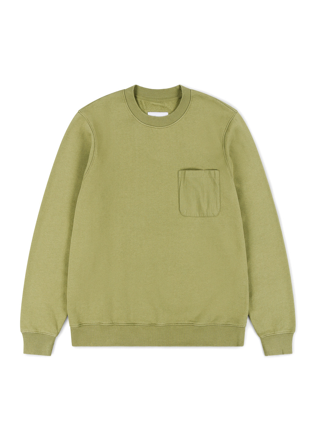 Woven Pocket Sweatshirt in Khaki