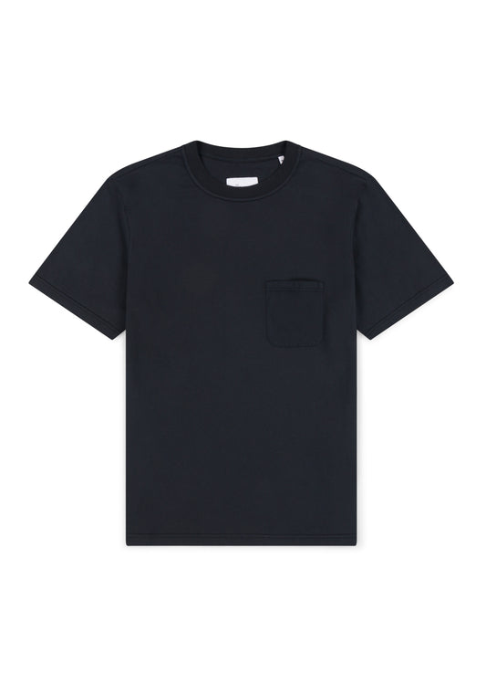 Woven Pocket T-Shirt in Black