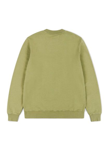 Woven Pocket Sweatshirt in Khaki