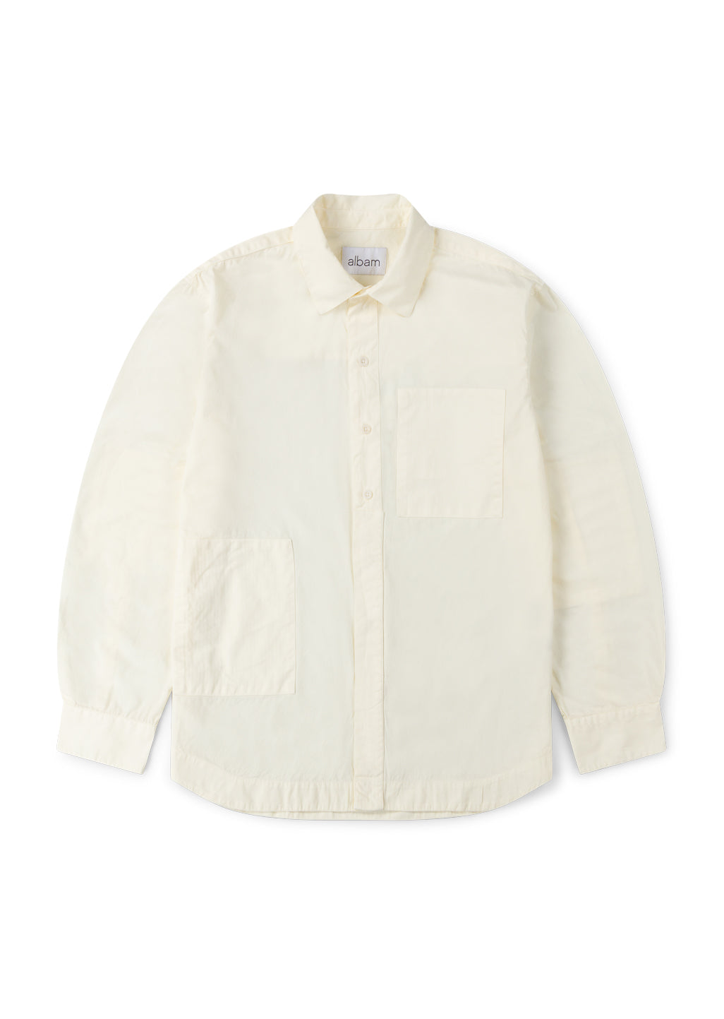 Patchwork Long Sleeve Shirt in Off-White – albam Clothing