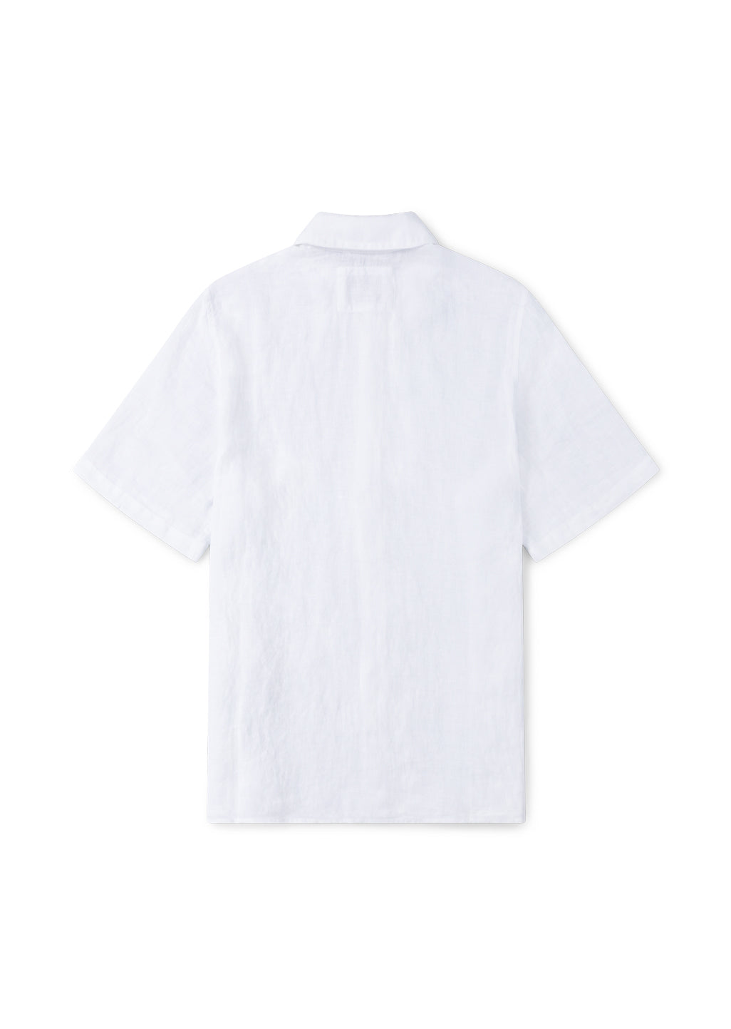Short Sleeve Linen Shirt in White – albam Clothing