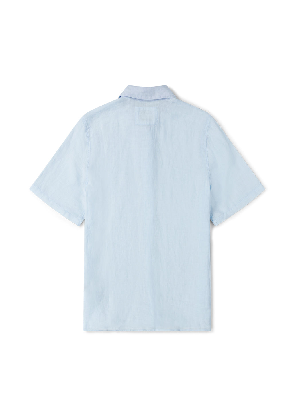 Short Sleeve Linen Shirt in Light Blue – albam Clothing