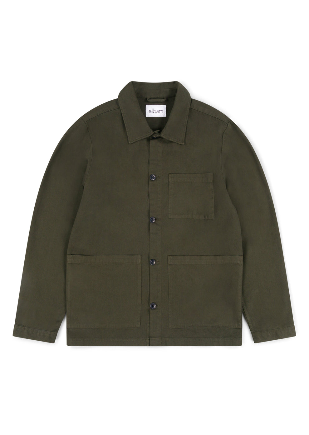 Twill Work Shirt in Green – albam Clothing
