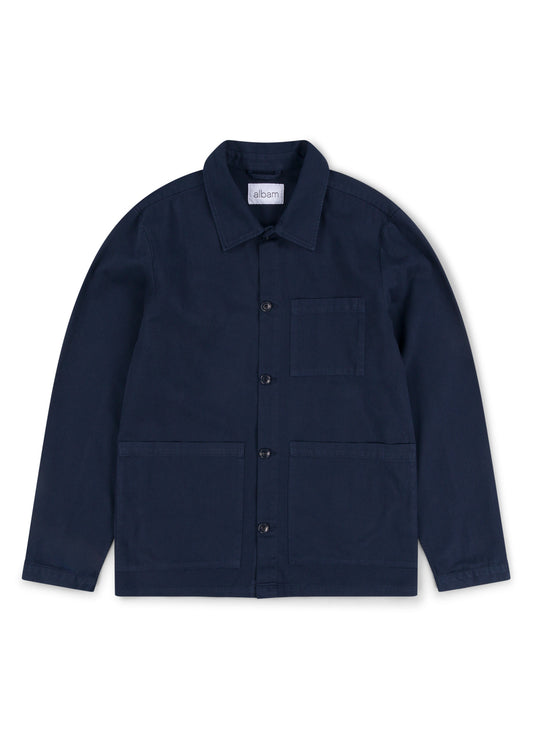 Twill Work Shirt in Navy