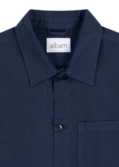 Twill Work Shirt in Navy