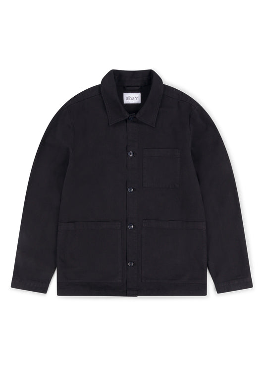 Twill Work Shirt in Black