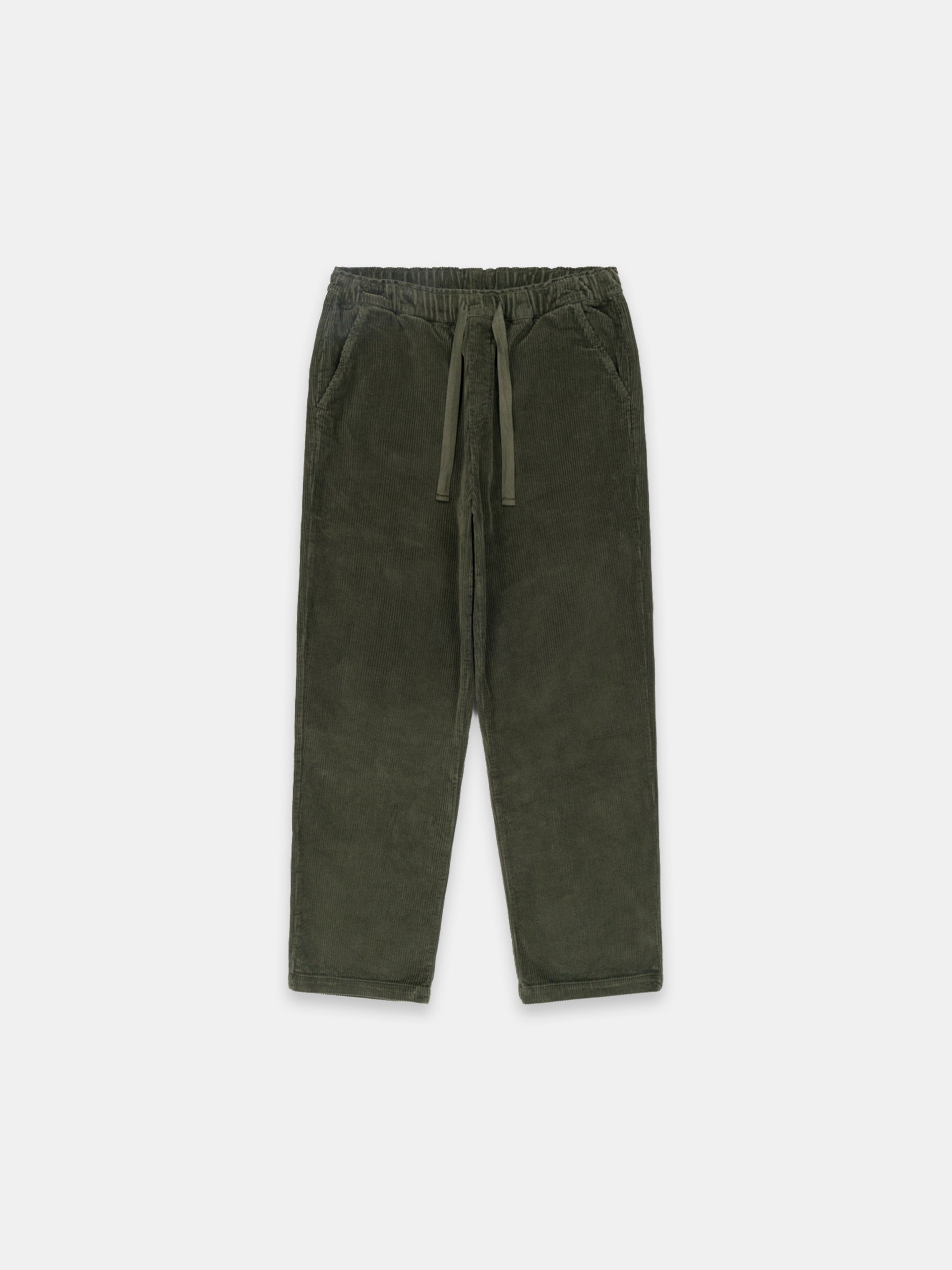 Simple Cord Drawstring Trouser Washed