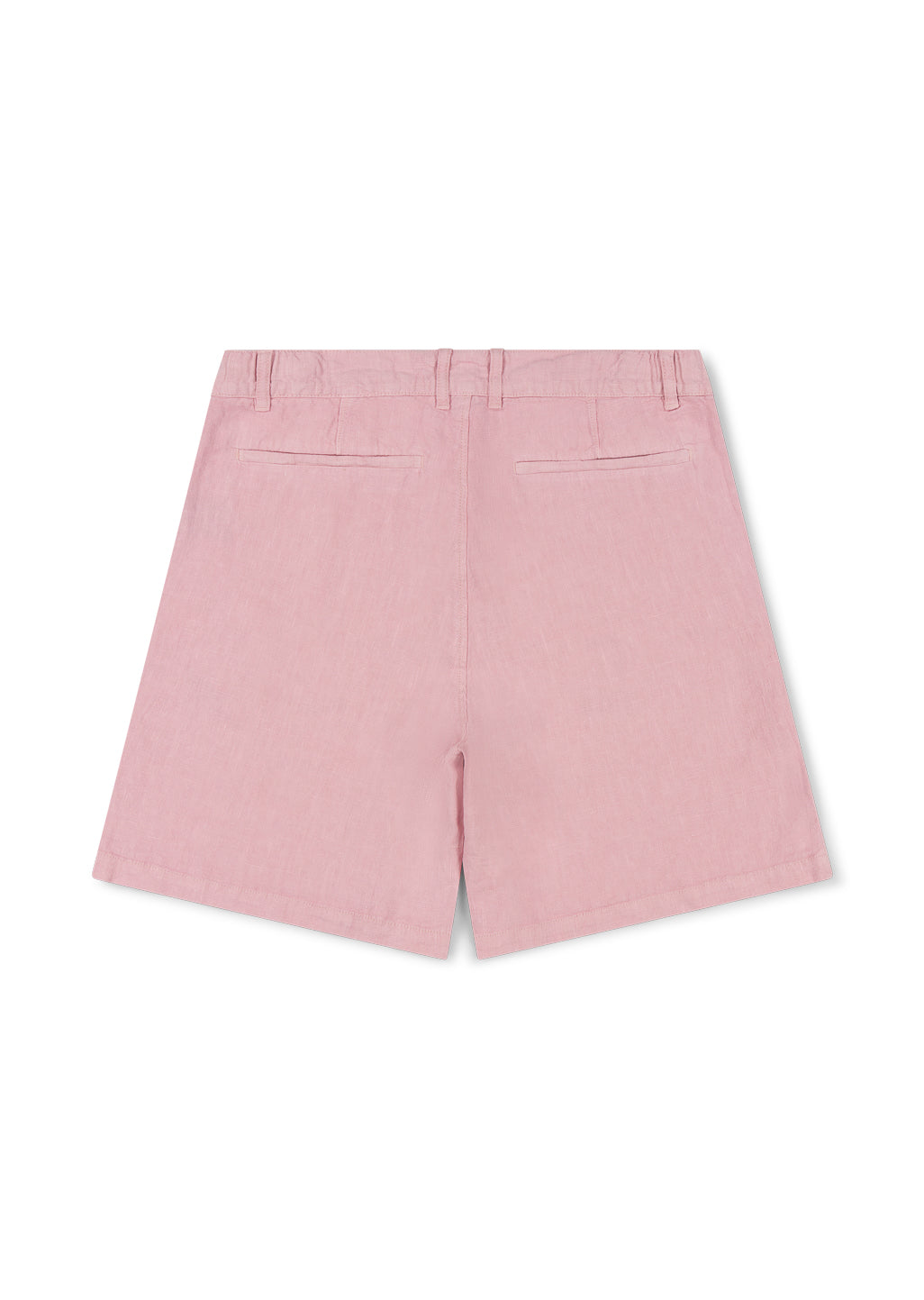 Elasticated Linen Short in Dusky Pink