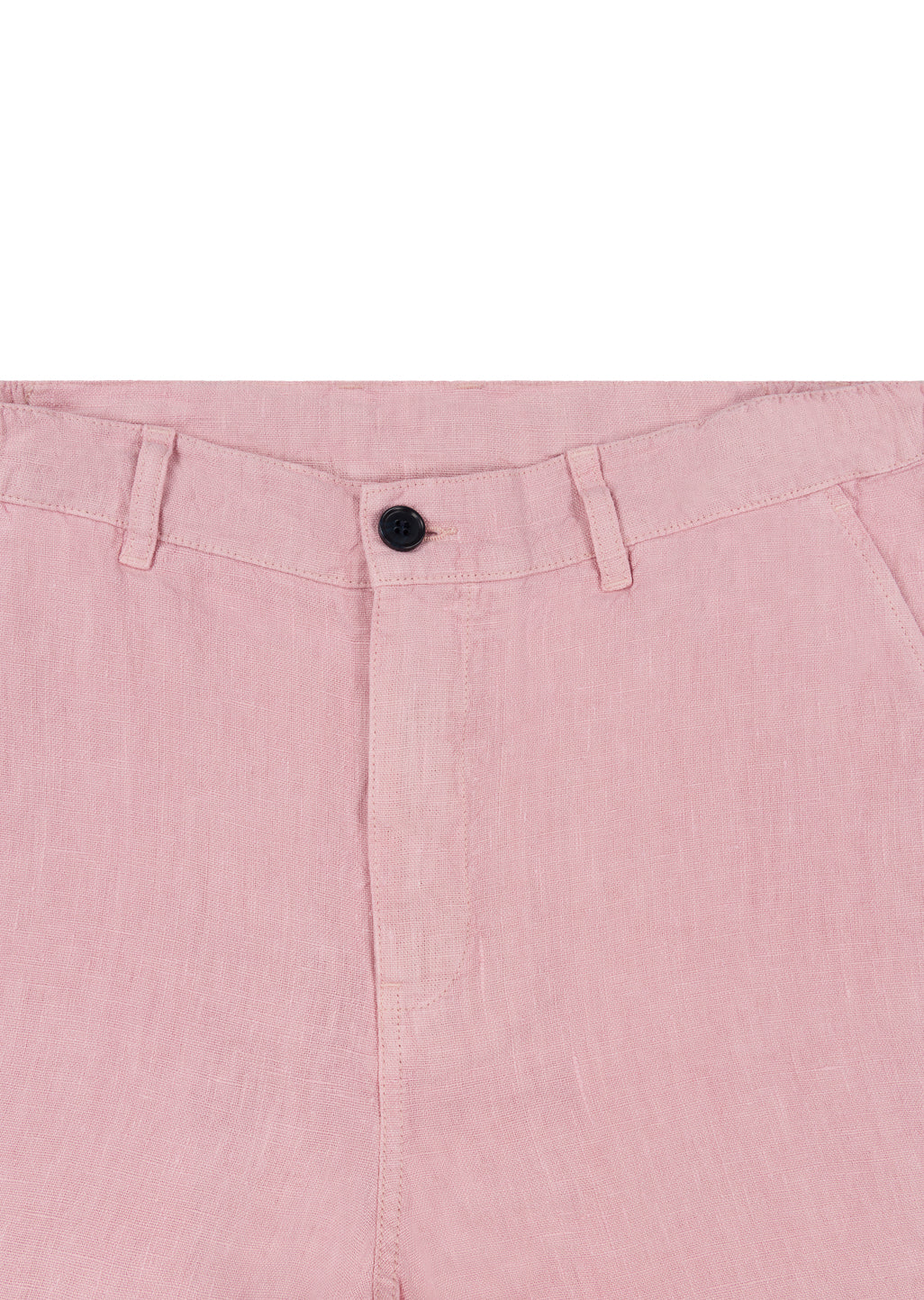 Elasticated Linen Short in Dusky Pink