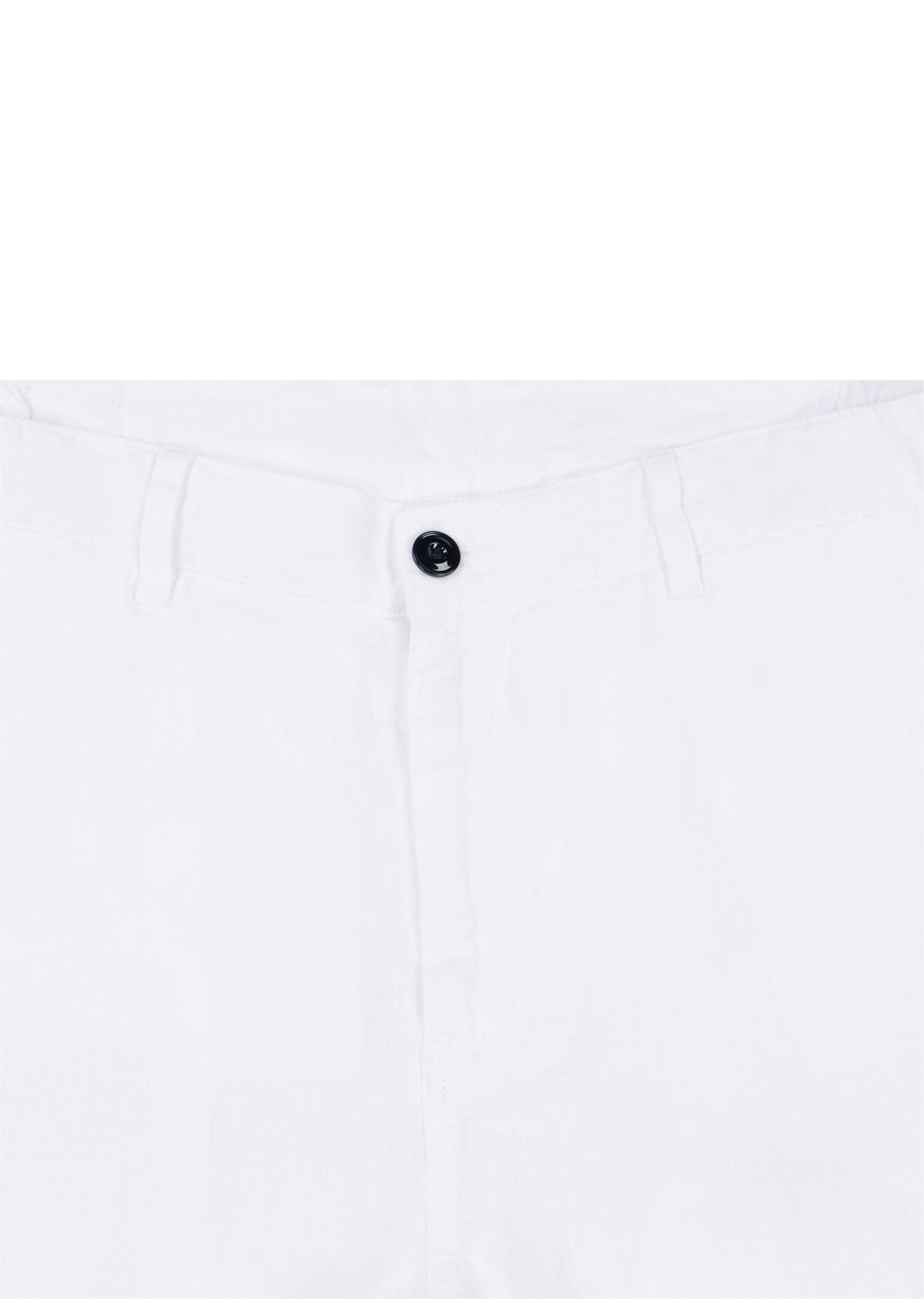 Elasticated Linen Short in White