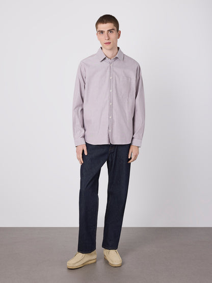 Boston Oxford Shirt in Washed Claret