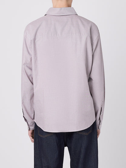 Boston Oxford Shirt in Washed Claret