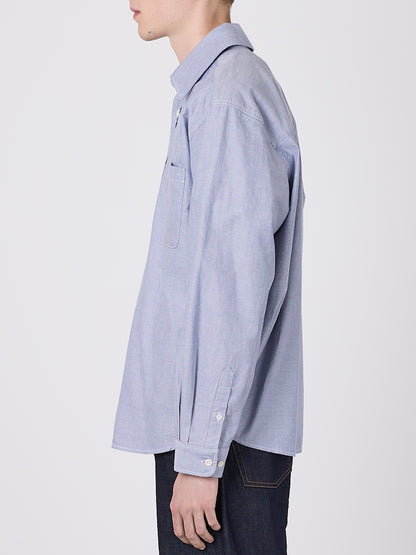 Boston Oxford Shirt in Washed Navy