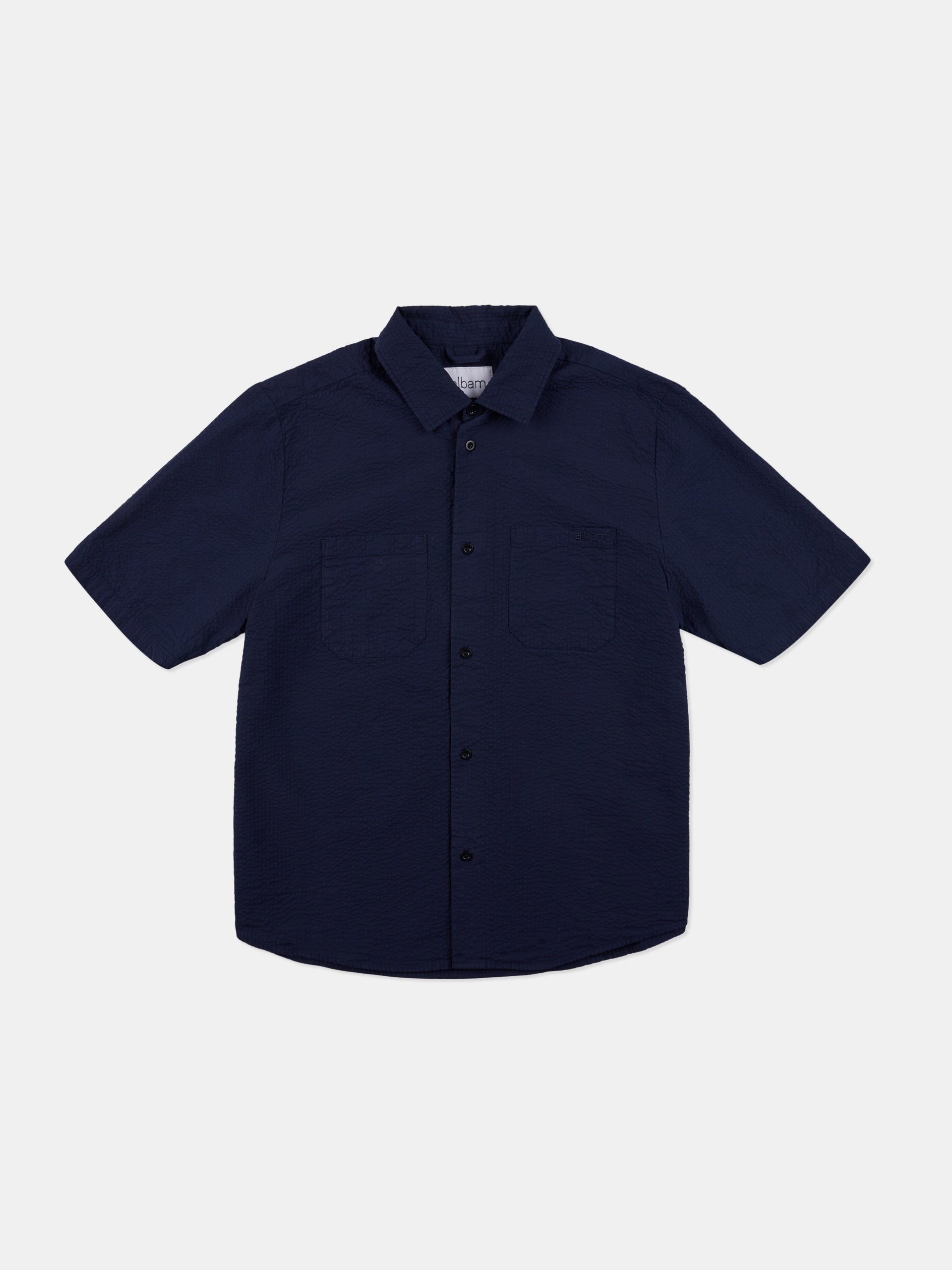 Derby Seersucker Shirt Dark