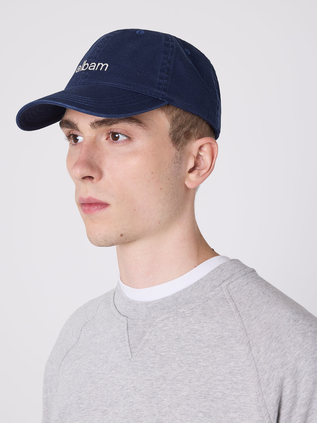 Edgware Logo Cap in Dark Navy