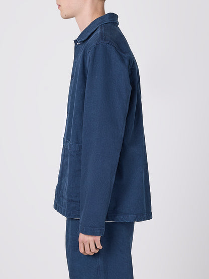 Forge Washed Twill Jacket in Dark Navy