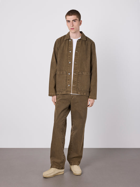 Forge Washed Twill Jacket in Walnut