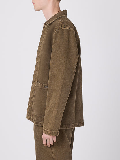 Forge Washed Twill Jacket in Walnut