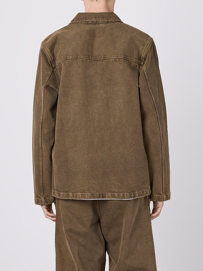 Forge Washed Twill Jacket in Walnut