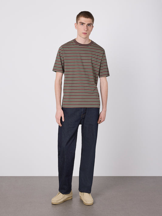 Tame Stripe T-Shirt in Walnut