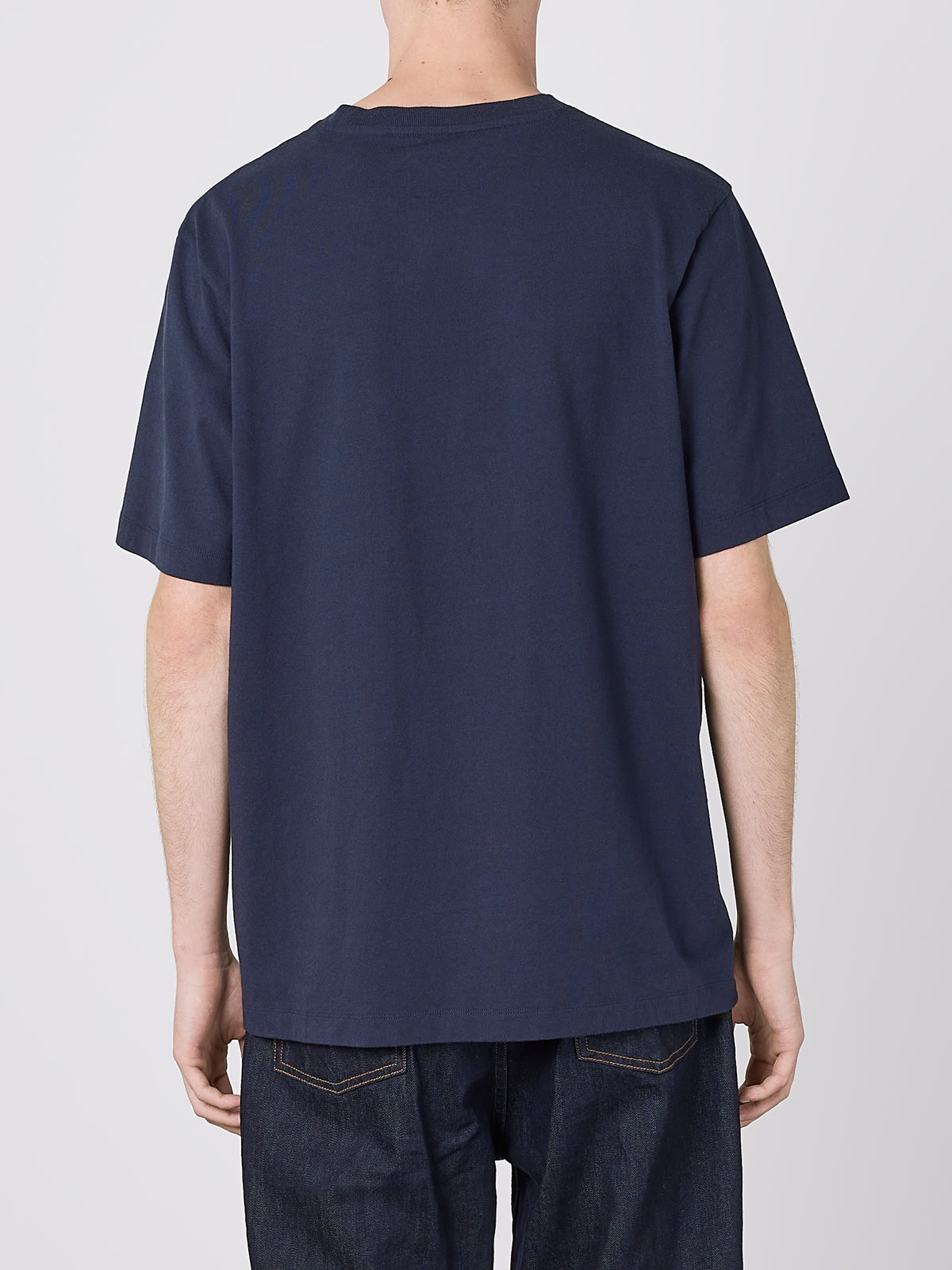 Woven Pocket T-Shirt in Dark Navy