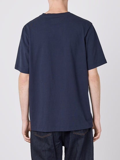Woven Pocket T-Shirt in Dark Navy