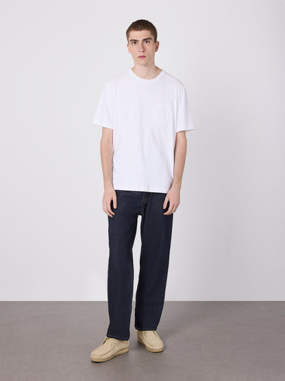 Woven Pocket T-Shirt in White
