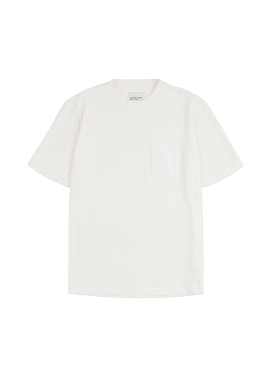 Woven Pocket T-Shirt in White