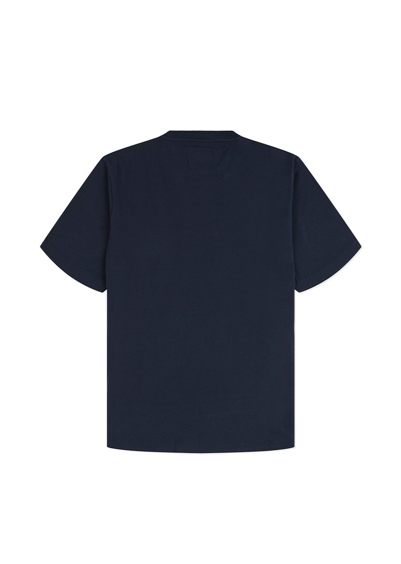 Woven Pocket T-Shirt in Dark Navy