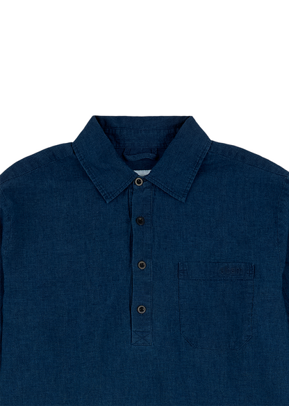 Carpenter Linen Oth Shirt in Dark Navy
