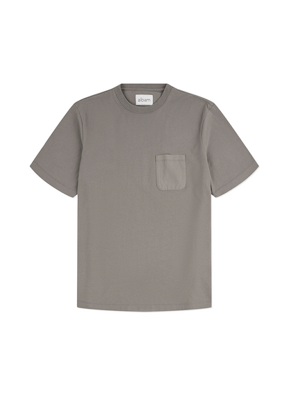 Woven Pocket T-Shirt in Slate