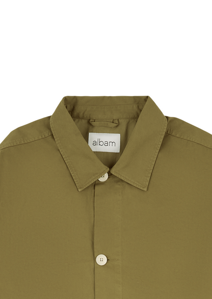 Hatton Cotton Overshirt in Khaki