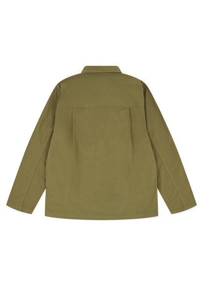 Hatton Cotton Overshirt in Khaki