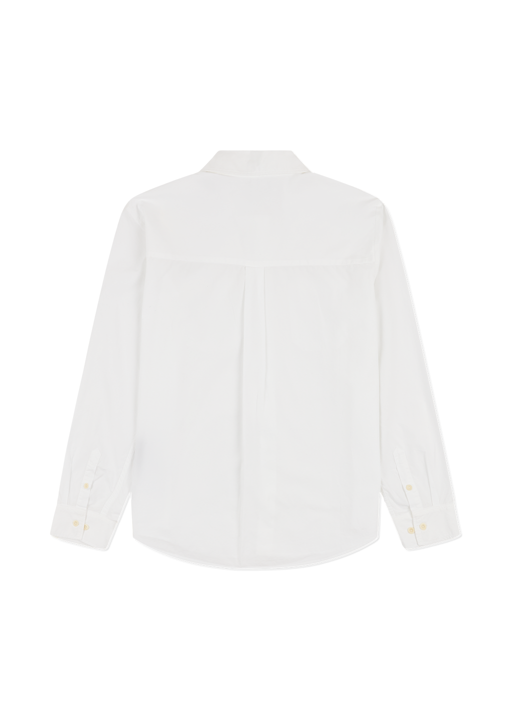 Filey LS Poplin Shirt in White