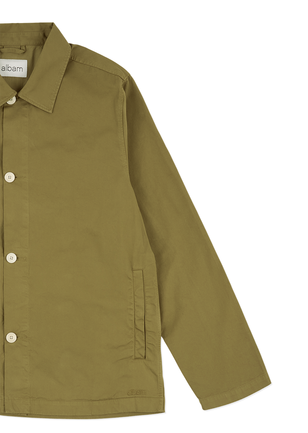 Hatton Cotton Overshirt in Khaki