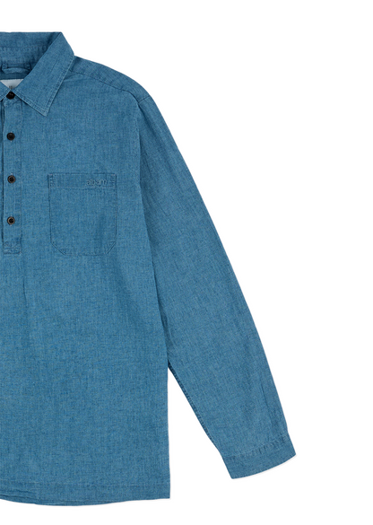 Carpenter Linen Oth Shirt in Blue
