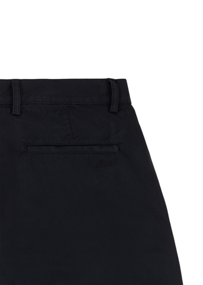 Kent Cotton Pleat Trouser in Dark Navy